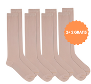 Grijze compressie sokken - 4 paar compressiesokken
